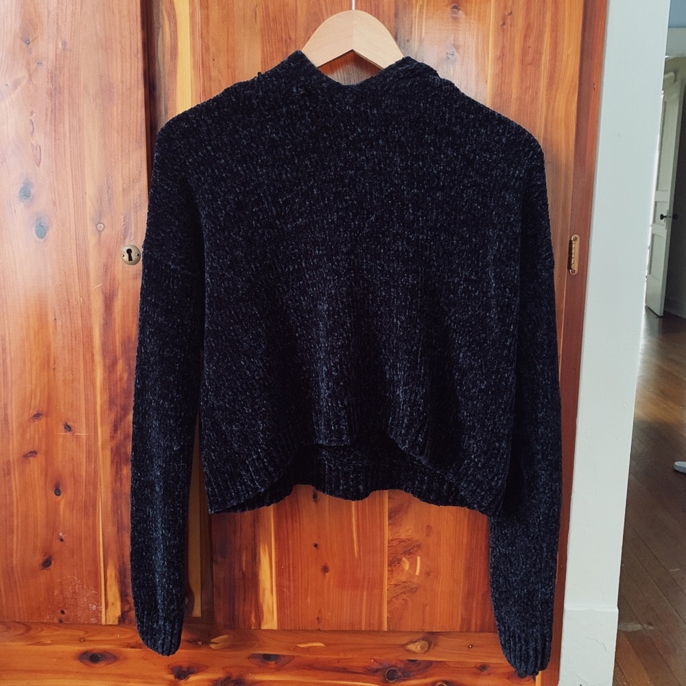 Black Chenille Sweater
